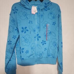 Disney stitch women's blue XS hoodie